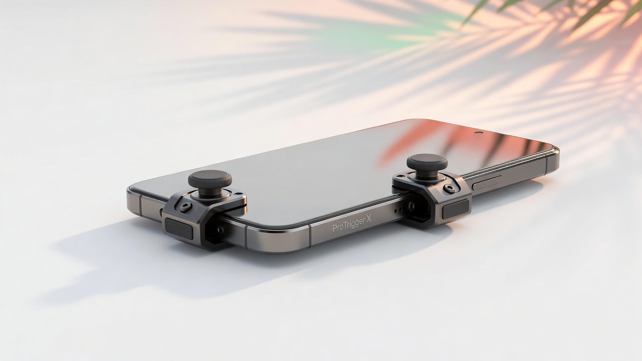 Mobile Gaming Triggers Closeup